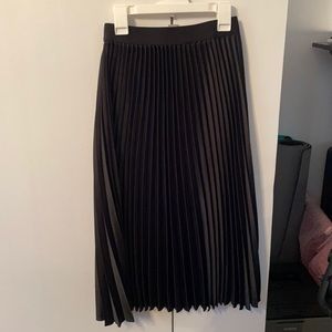 NWT h&m black midi skirt xs